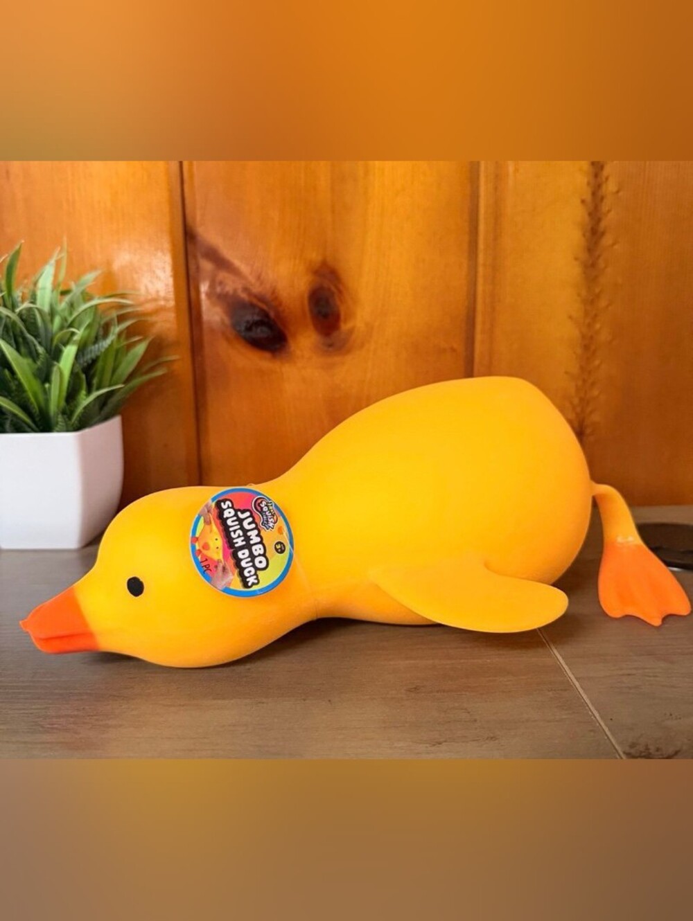 Jumbo/Massive Yellow Duck Cream Filled Squishy Toy